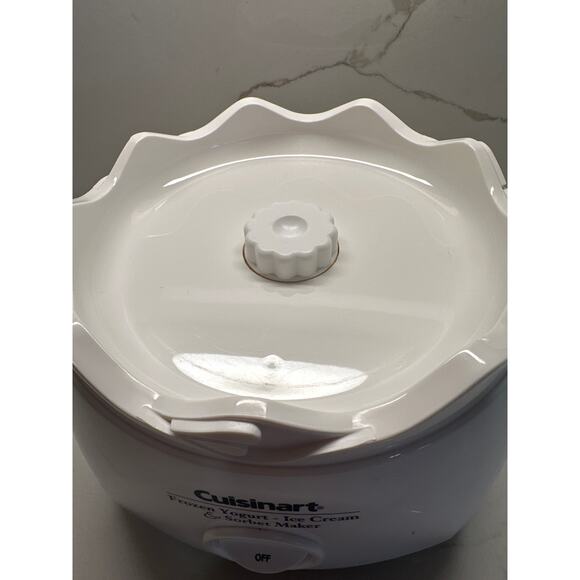 Cuisinart Ice Cream Maker ICE-20 White Replacement Base (ICE20)(ICE21) - Tested - Picture 7 of 7